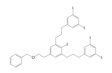 1-(2-Benzyloxyethyl)-4-iodo-3,5-bis[3-(3,5-diiodophenyl)propyl]benzene