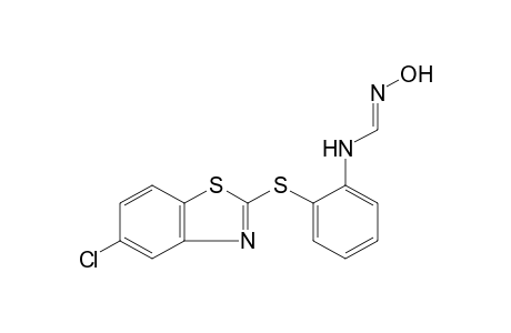 N-{o-[(5-CHLORO-2-BENZOTHIAZOLYL)THIO]PHENYL}FORMAMIDOXIME