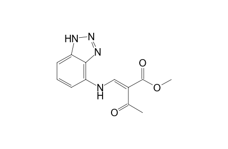 4-[(3'-Oxo-2'-{methoxycarbonyl}but-1'-enyl)amino]-1H-(1,2,3)-benzotriazole