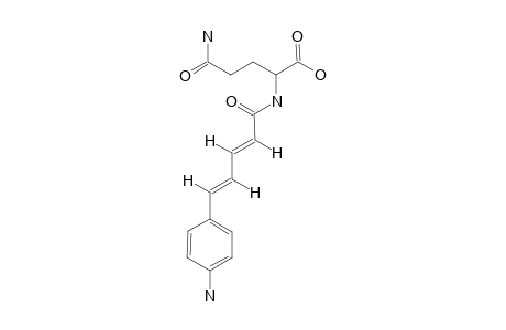 N2-[(2E,4E)-5-(4-AMINOPHENYL)-PENTA-2,4-DIENOYL]-L-GLUTAMINE;2E,4E