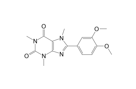 8-(3,4-dimethoxyphenyl)-1,3,7-trimethylxanthine