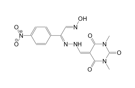 benzeneacetaldehyde, 4-nitro-alpha-[[(tetrahydro-1,3-dimethyl-2,4,6-trioxo-5(2H)-pyrimidinylidene)methyl]hydrazono]-, oxime