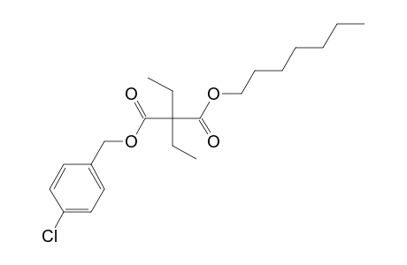 Diethylmalonic acid, 4-chlorobenzyl heptyl ester