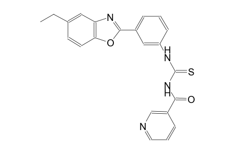 thiourea, N-[3-(5-ethyl-2-benzoxazolyl)phenyl]-N'-(3-pyridinylcarbonyl)-