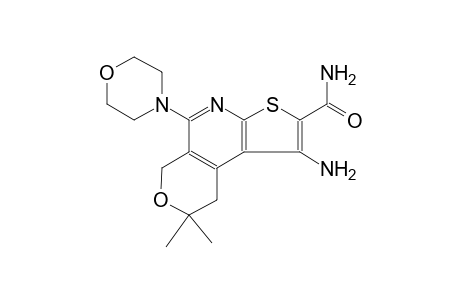 6H-pyrano[4,3-d]thieno[2,3-b]pyridine-2-carboxamide, 1-amino-8,9-dihydro-8,8-dimethyl-5-(4-morpholinyl)-