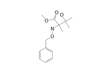 METHYL-2-(O-BENZYLHYDROXYLAMINE)-3-HYDROXY-2,3-DIMETHYL-BUTANOATE