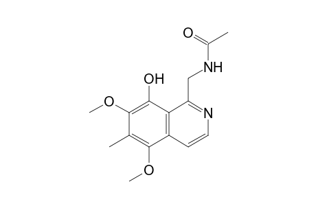 1-Acetylaminomethyl-8-hydroxy-5,7-dimethoxy-6-methylisoquinoline