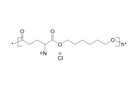 Polyester from glutamic acid hydrochloride and 1,6-hexanediol