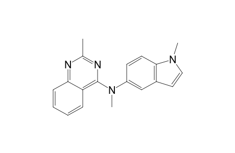 2-Methyl-4-(N-methyl-N-1-methylindol-5-ylamino)quinazoline
