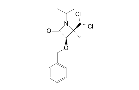 CIS-3-BENZYLOXY-4-DICHLOROMETHYL-1-ISOPROPYL-4-METHYL-AZETIDIN-2-ONE