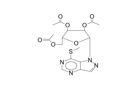 1-(2,3,5-TRI-O-ACETYL-BETA-D-RIBOFURANOSYL)-7-METHYLMERCAPTOPYRAZOLO[4,3-D]PYRIMIDINE