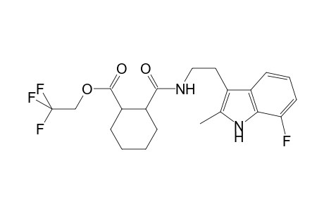 Cyclohexanecarboxylic acid, 2-[[[2-(7-fluoro-2-methyl-1H-indol-3-yl)ethyl]amino]carbonyl]-, 2,2,2-trifluoroethyl ester
