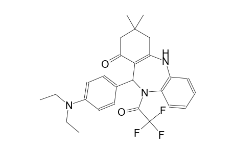 11-[4-(diethylamino)phenyl]-3,3-dimethyl-10-(trifluoroacetyl)-2,3,4,5,10,11-hexahydro-1H-dibenzo[b,e][1,4]diazepin-1-one