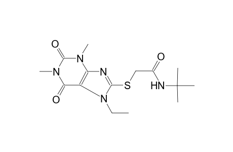 acetamide, N-(1,1-dimethylethyl)-2-[(7-ethyl-2,3,6,7-tetrahydro-1,3-dimethyl-2,6-dioxo-1H-purin-8-yl)thio]-