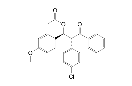 (1S,2R)/(1R,2S)-2-(4-Chlorophenyl)-1-(4-methoxyphenyl)-3-oxo-3-phenylpropyl Acetate
