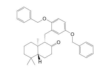 (-)-11-(2',5'-Dibenzyloxyphenyl)-8-oxo-12-nordrimane
