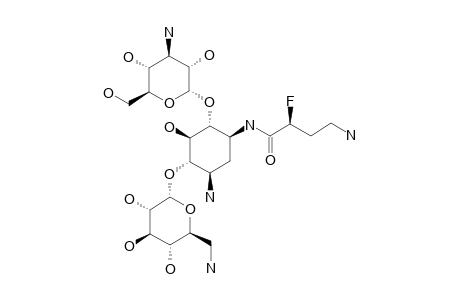(S)-2'''-DEOXY-2'''-FLUORO-AMIKACIN;1-N-[(S)-4-AMINO-2-FLUORO-BUTYRYL]-KANAXYCIN-A