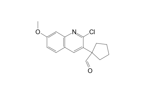 1-(2-Chloro-7-methoxyquinolin-3-yl)cyclopentane-1-carbaldehyde
