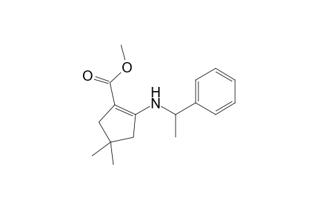Methyl 4,4-dimethyl-2-[(1-phenylethyl)amino]cyclopent-1-enecarboxylate