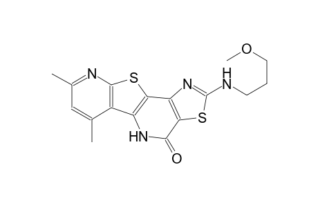 2-[(3-methoxypropyl)amino]-6,8-dimethylpyrido[3',2':4,5]thieno[3,2-b][1,3]thiazolo[4,5-d]pyridin-4(5H)-one