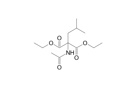 diethyl 2-(acetylamino)-2-isobutylmalonate