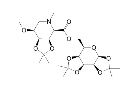 (6'-Deoxy-1',2',:3',4'-di-O-isopropylidene-.alpha.-D-galactopyranos-6'-yl)- 2,6-dideoxy-3,4-O-isopropylidene-5-O-methyl-2,6-(methylimino)-D-allonate