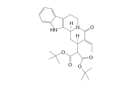 2-[3-Eth-(E)-ylidene-4-oxo-1,2,3,4,6,7,12,12b-octahydro-indolo[2,3-a]quinolizin-2-yl]-malonic acid di-tert-butyl ester