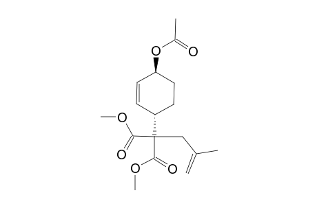 1-Acetoxy-4-[3-methyl-1,1,-bis(methoxycarbonyl)but-3-en-1-yl]cyclohex-2-ene