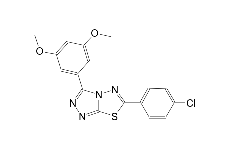 6-(4-chlorophenyl)-3-(3,5-dimethoxyphenyl)[1,2,4]triazolo[3,4-b][1,3,4]thiadiazole