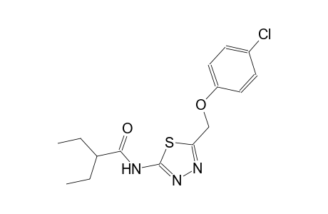 N-{5-[(4-chlorophenoxy)methyl]-1,3,4-thiadiazol-2-yl}-2-ethylbutanamide