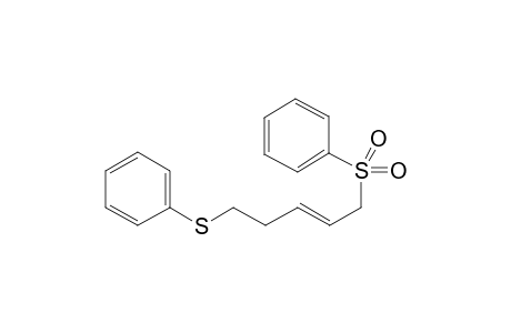 (E)-Phenyl(5-(phenylsulfonyl)pent-3-en-1-yl)sulfane
