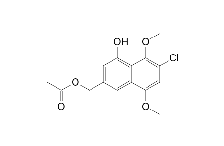 (6-chloranyl-5,8-dimethoxy-4-oxidanyl-naphthalen-2-yl)methyl ethanoate