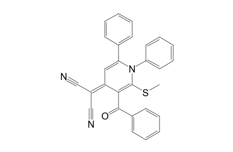 2-(3-benzoyl-2-methylsulfanyl-1,6-diphenyl-4-pyridylidene)propanedinitrile
