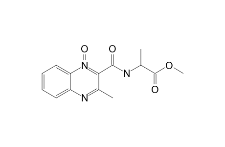 2-[(3-methyl-1-oxido-quinoxalin-1-ium-2-carbonyl)amino]propionic acid methyl ester