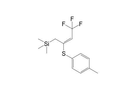 (E)-.beta.-(Trifluoromethyl)-.alpha.-(trimethylsilylmethyl)vinyl p-tolyl sulfide