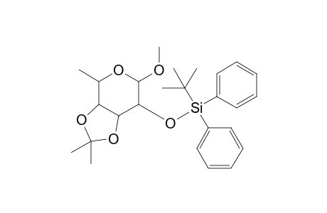 Methyl 2-O-[(t-butyl)diphenylsilyl]-3,4-O-(isopropylidene)-.alpha.-fucopyranoside
