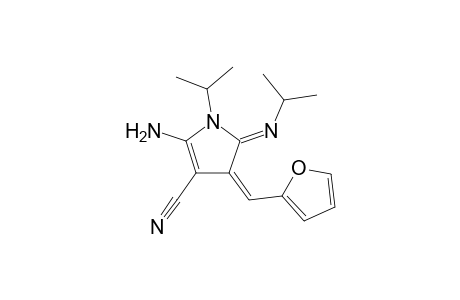 (4Z,5Z)-2-Amino-4-(furan-2-ylmethylene)-1-isopropyl-5-(isopropylimino)-4,5-dihydro-1H-pyrrole-3-carbonitrile