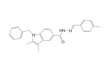 1-benzyl-2,3-dimethyl-N'-[(E)-(4-methylphenyl)methylidene]-1H-indole-5-carbohydrazide
