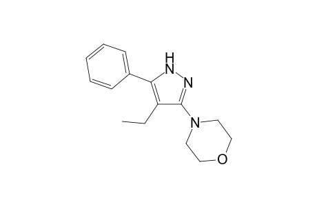 4-(4-Ethyl-5-phenyl-1H-pyrazol-3-yl)morpholine