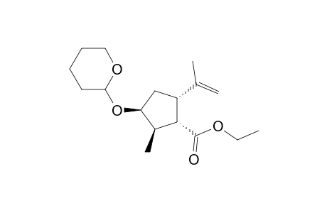 Ethyl (1S,2R,3S,5S)-2-Methyl-5-(prop-1-en-2-yl)-3-(tetrahydro-2H-pyran-2-yloxy)cyclopentanecarboxylate