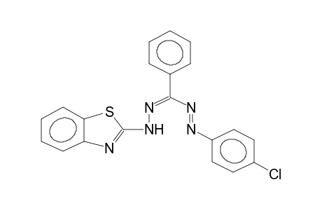 1-(PARA-CHLOROPHENYL)-3-PHENYL-5-(2-BENZOTHIAZOLYL)-(1,2-E),(3,4-Z)-FORMAZANE