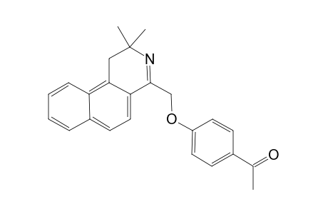 Ethanone, 1-[4-(1,2-dihydro-2,2-dimethylbenzo[f]isoquinolin-4-ylmethoxy)phenyl]-