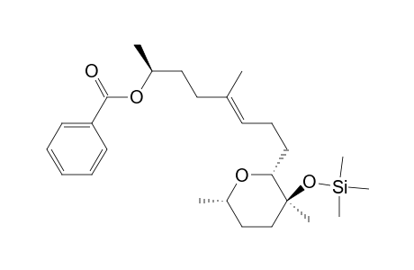 5-Octen-2-ol, 5-methyl-8-[tetrahydro-3,6-dimethyl-3-[(trimethylsilyl)oxy]-2H-pyran-2-yl]-, benzoate, [2R-[2.alpha.(2S*,5E),3.beta.,6.alpha.]]-
