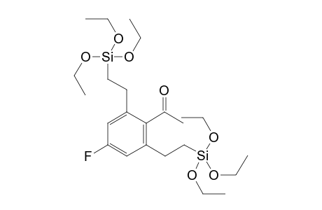 4-Fluoro-2,6-bis[2-(triethoxysilyl)ethyl]acetophenone