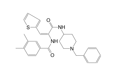 benzamide, 3,4-dimethyl-N-[(E)-1-[[[1-(phenylmethyl)-4-piperidinyl]amino]carbonyl]-2-(2-thienyl)ethenyl]-