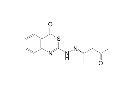 2-(2-(4-Oxopentan-2-ylidene)hydrazinyl)-4H-benzo[d][1,3]thiazin-4-one