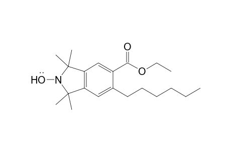 5-(Ethoxycarbonyl)-6-hexyl-1,1,3,3-tetramethyl-1,3-dihydro-2H-isoindol-2-yloxyl Radical