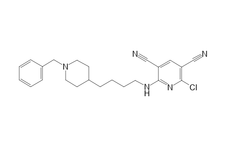 2-((4-(1-Benzylpiperidin-4-yl)butyl)amino)-6-chloropyridine- 3,5-dicarbonitrile