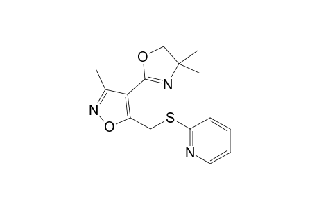 4-(4,4-Dimethyl-4,5-dihydro-2-oxazolinyl)-3-methyl-5-(2-pyridylthiomethyl)isoxazole