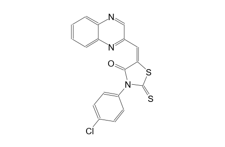 4-thiazolidinone, 3-(4-chlorophenyl)-5-(2-quinoxalinylmethylene)-2-thioxo-, (5E)-